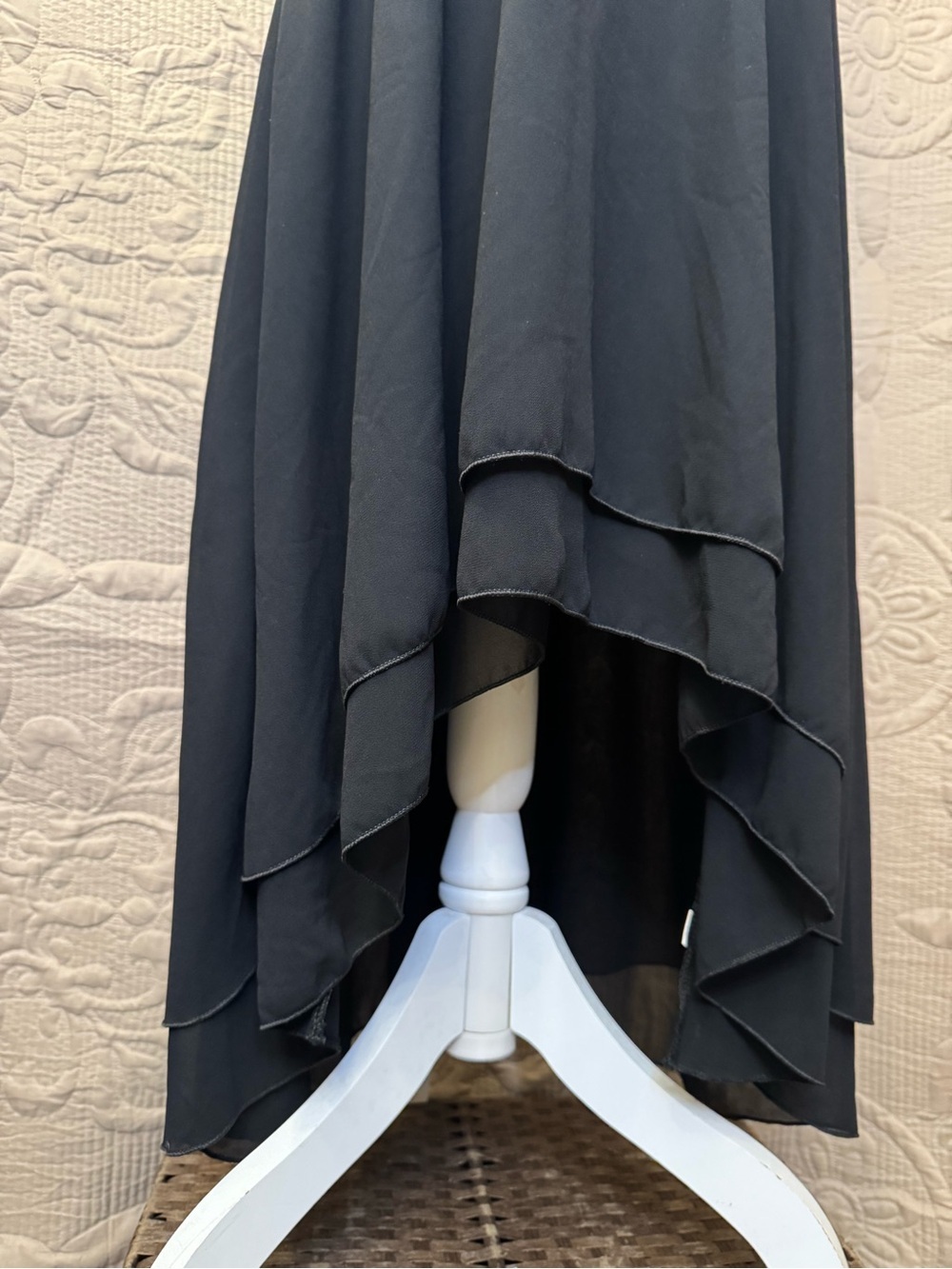 Women's Black Halter High-Low Dress - Picture 5 of 9